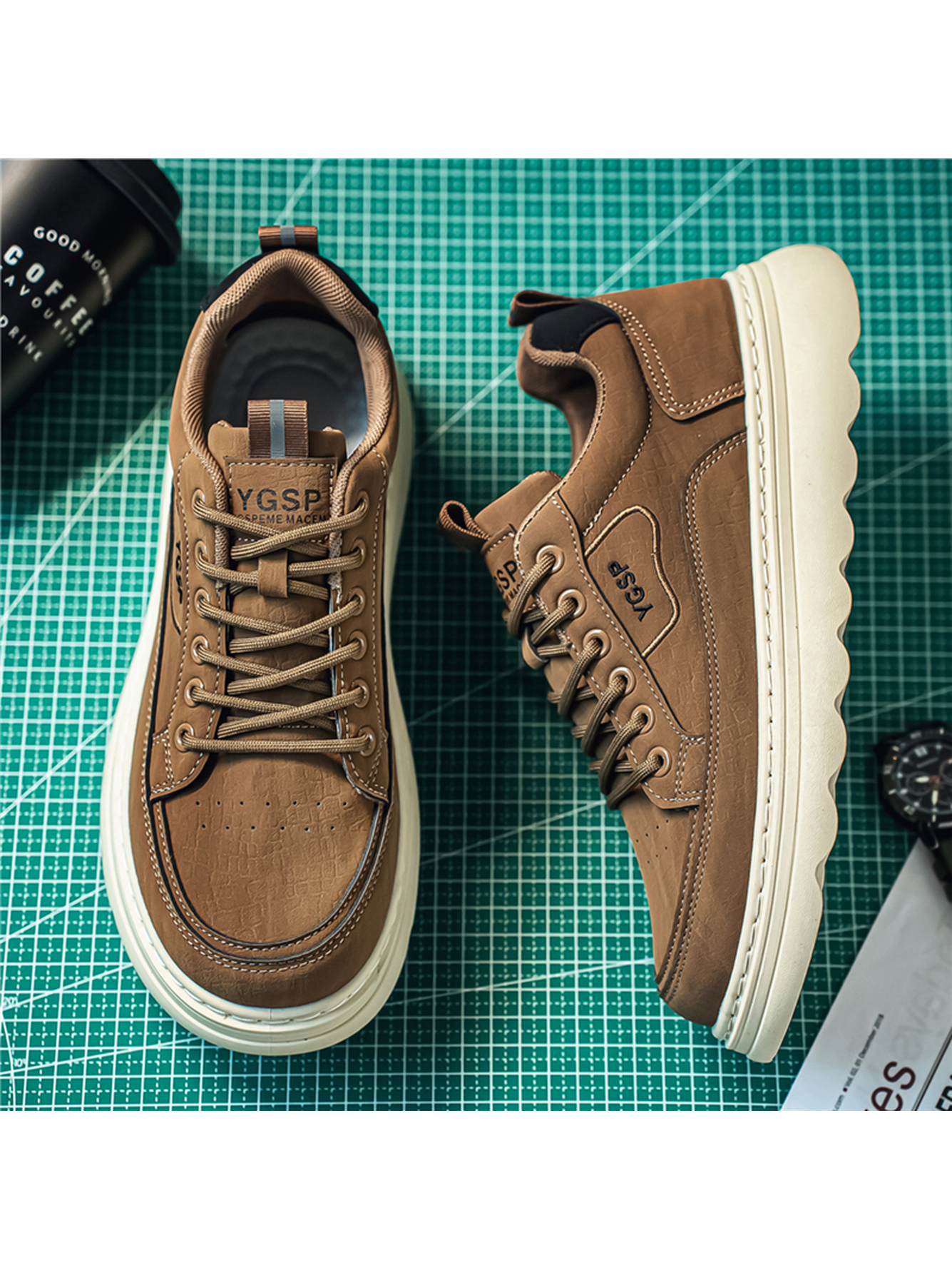 Men Brown Casual Sneakers