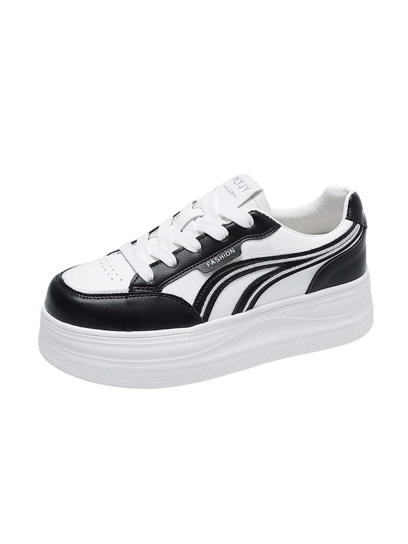 Black Canvas Platform Sneakers