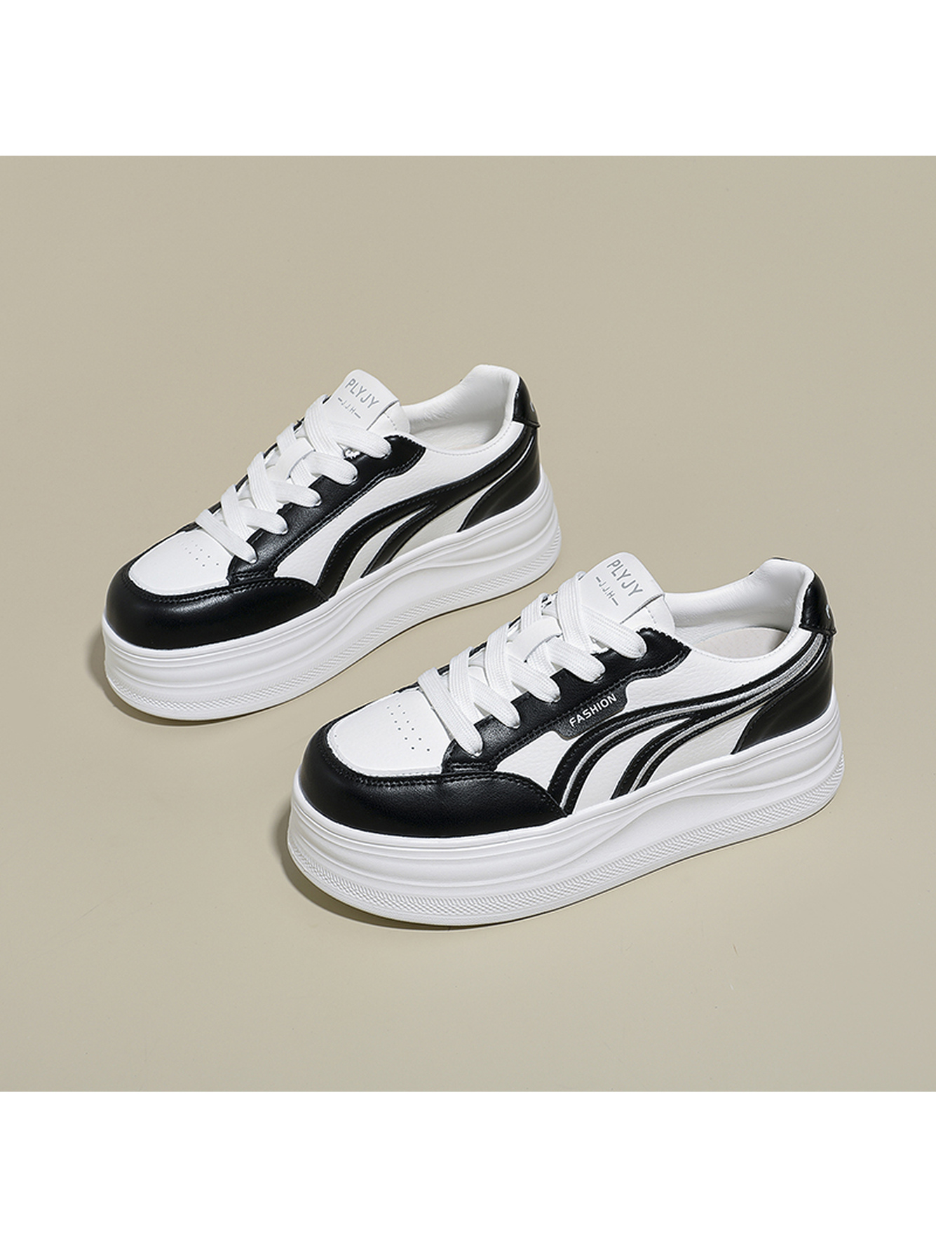 Black Canvas Platform Sneakers