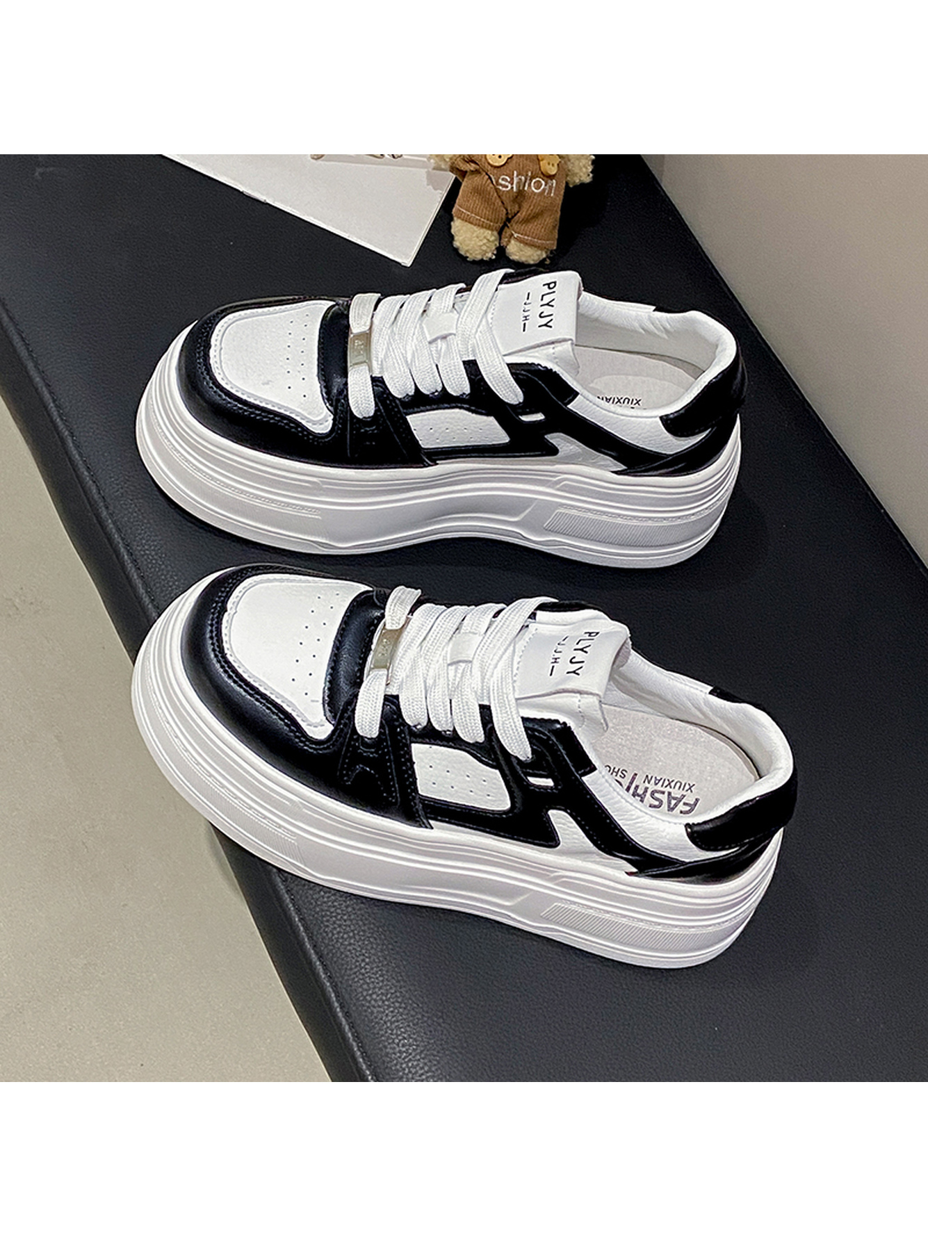 Multi-Color Platform Sneakers