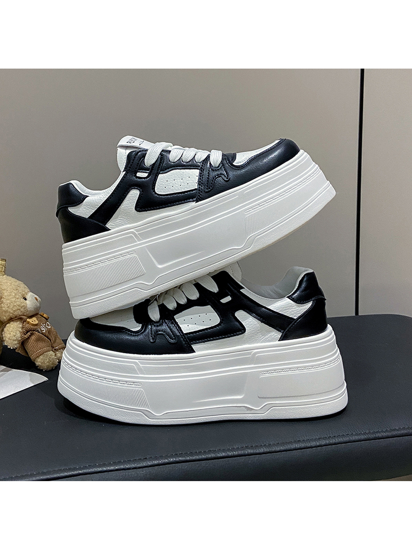 Multi-Color Platform Sneakers