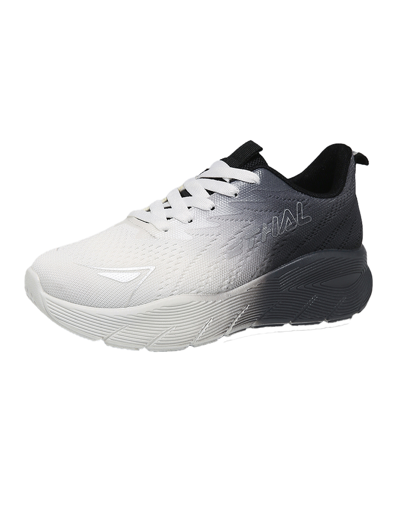 Gradient Grey Sports Sneakers
