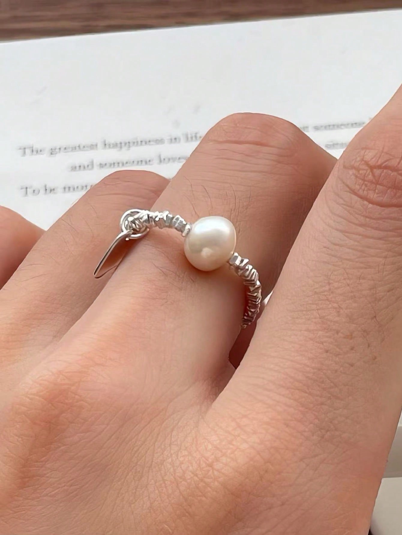 Silver Texture Ring