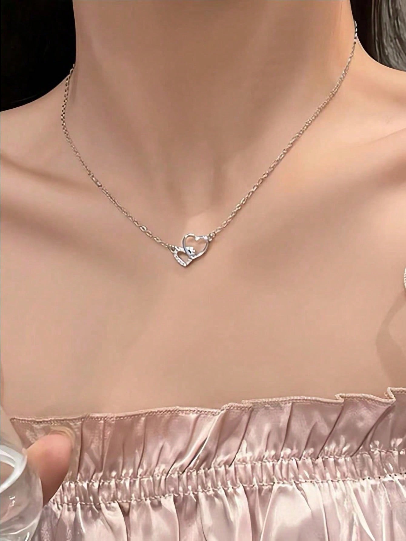 Silver Solid Pendant Necklace