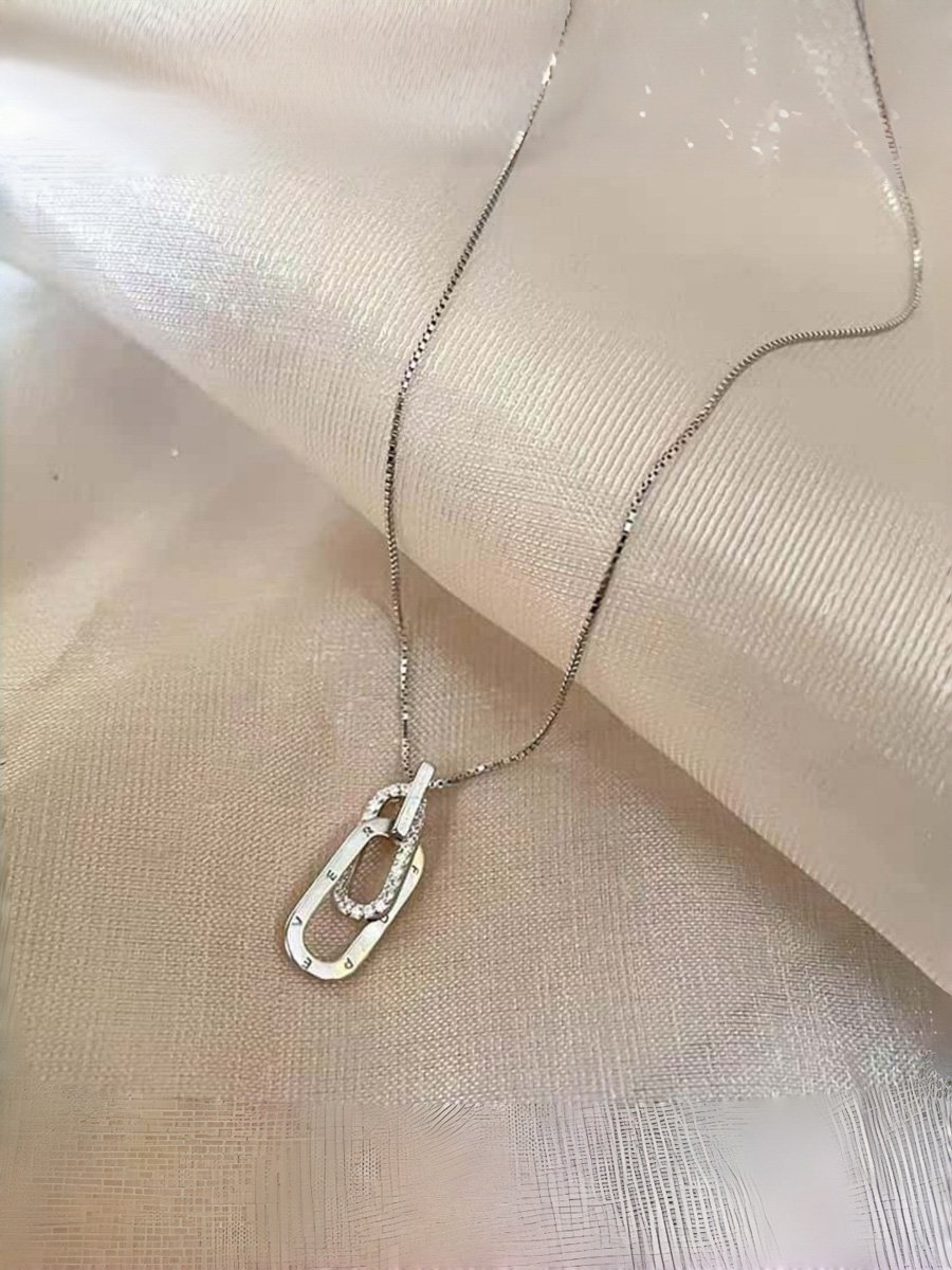 Silver Solid Pendant Necklace