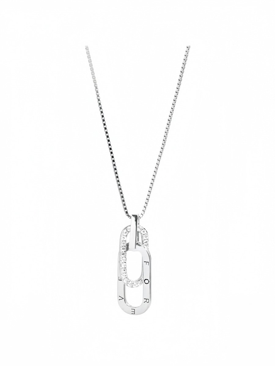 Silver Solid Pendant Necklace
