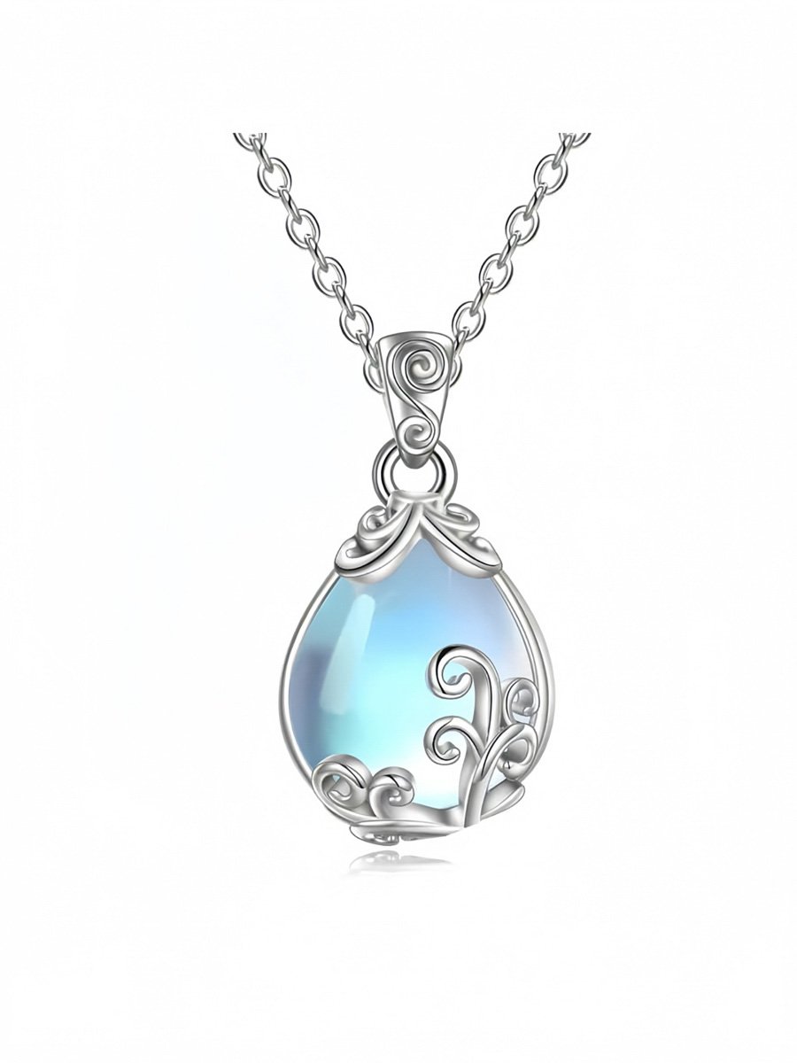 Silver Solid Pendant Necklace