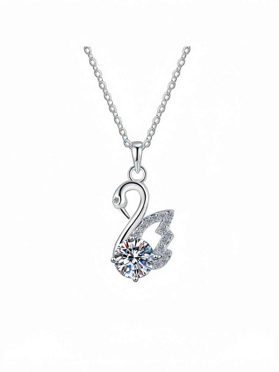 Silver Solid Pendant Necklace