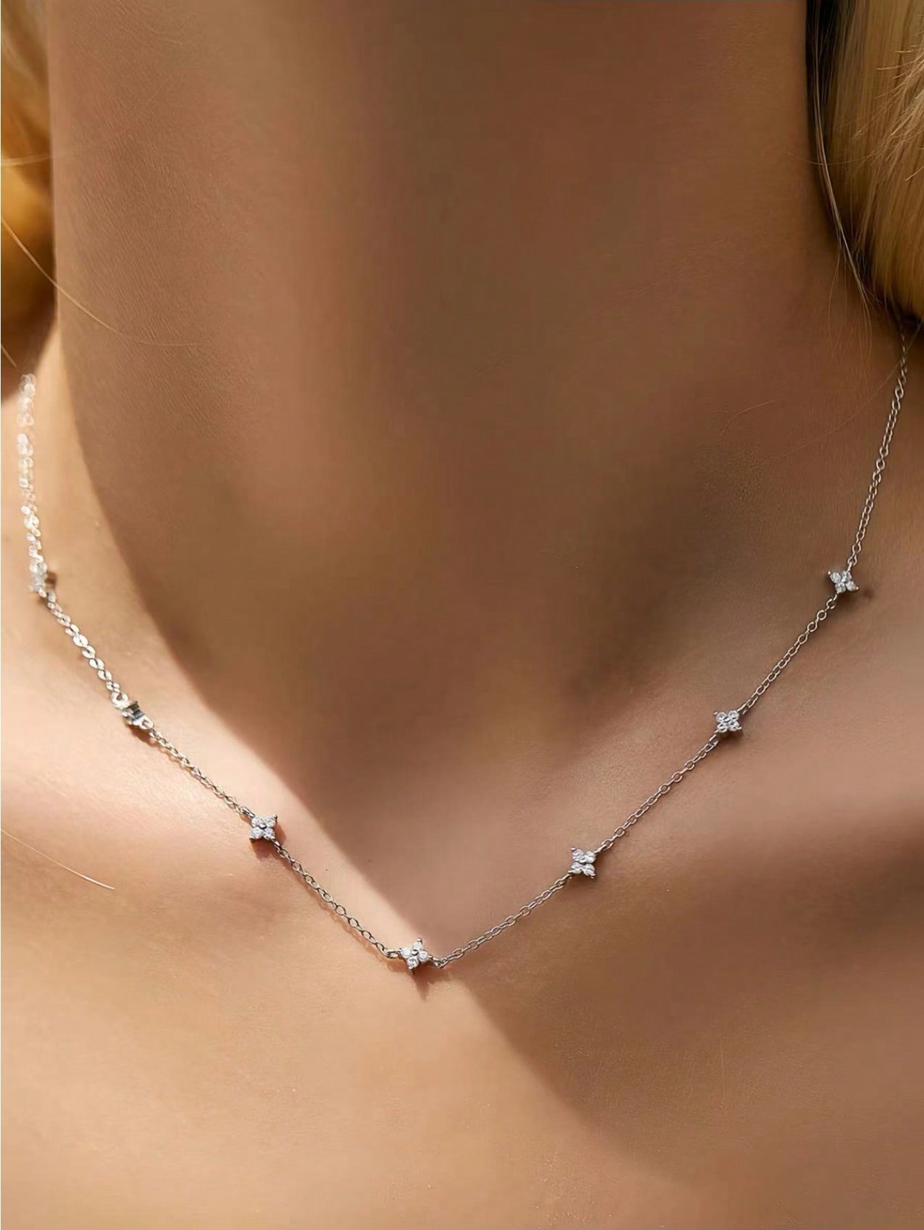 Silver Solid Chain Necklace