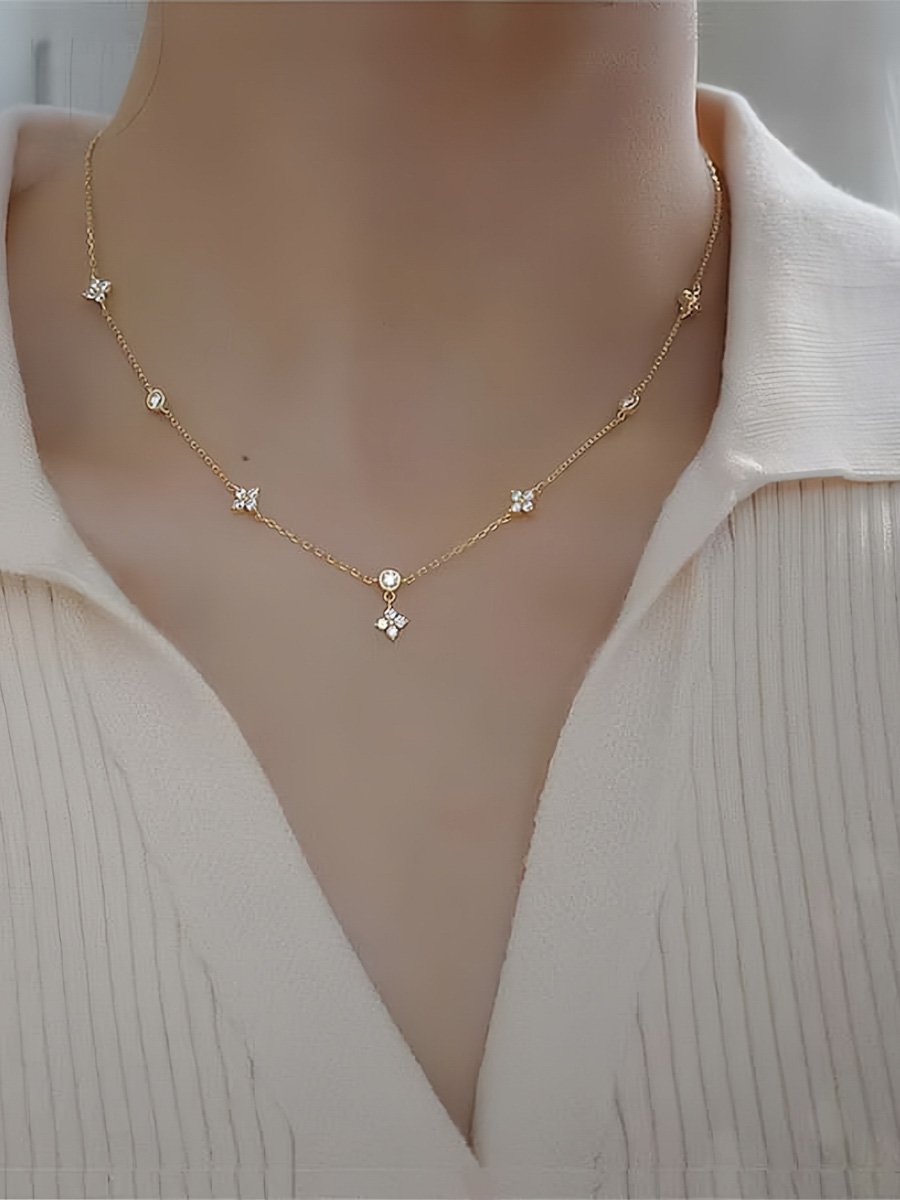 Silver Self Design Pendant Necklace