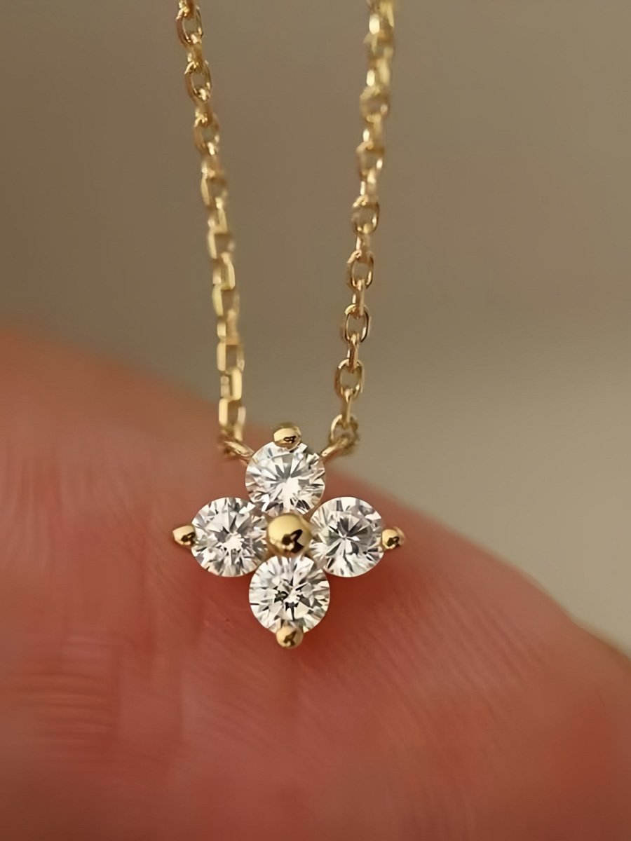 Gold Solid Pendant Necklace