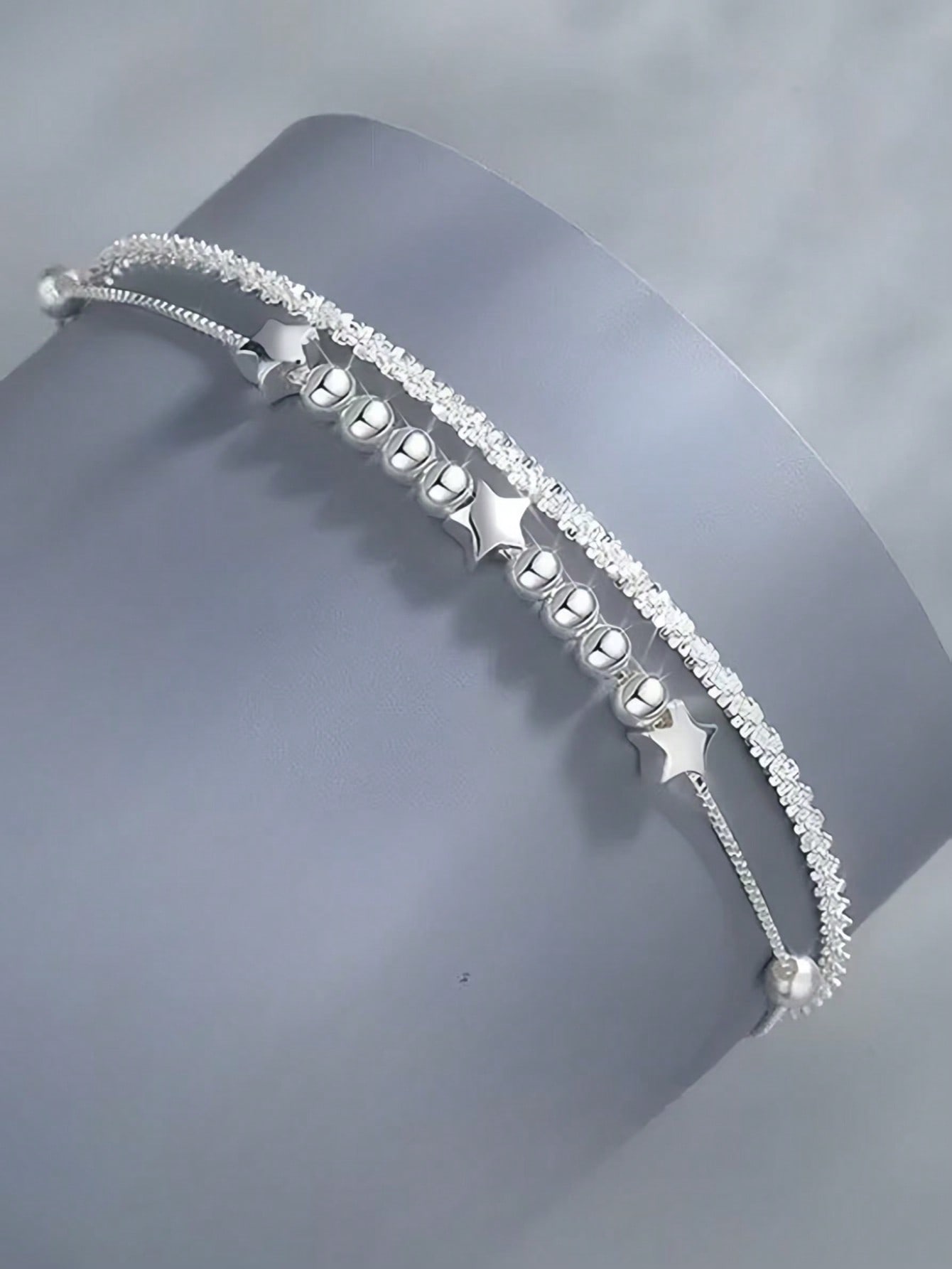 Silver Star Link Bracelet