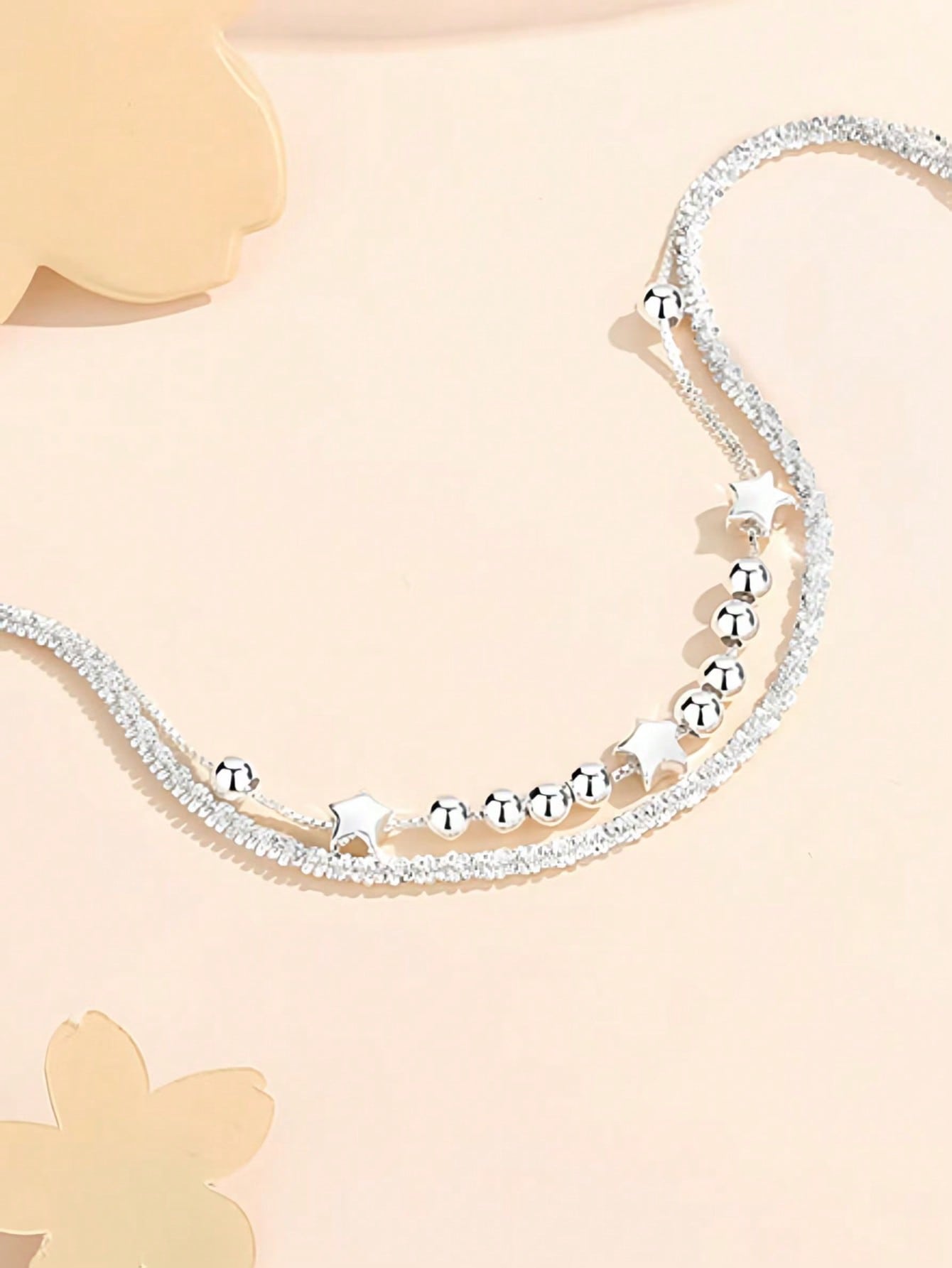 Silver Star Link Bracelet