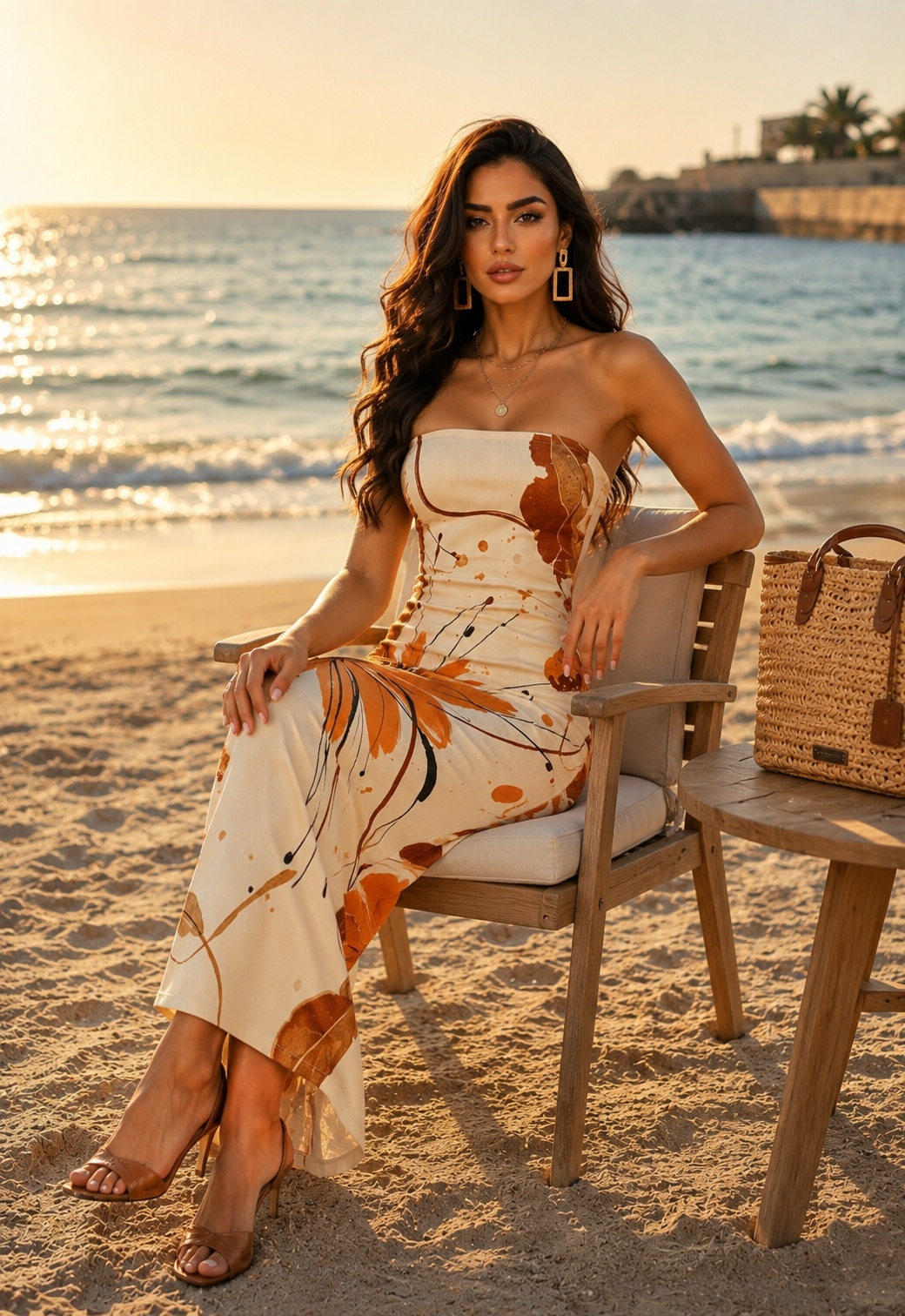 Strapless Bodycon Maxi Dress
