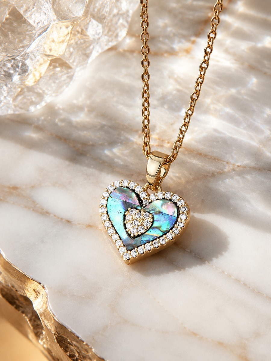 Abalone Heart Necklace