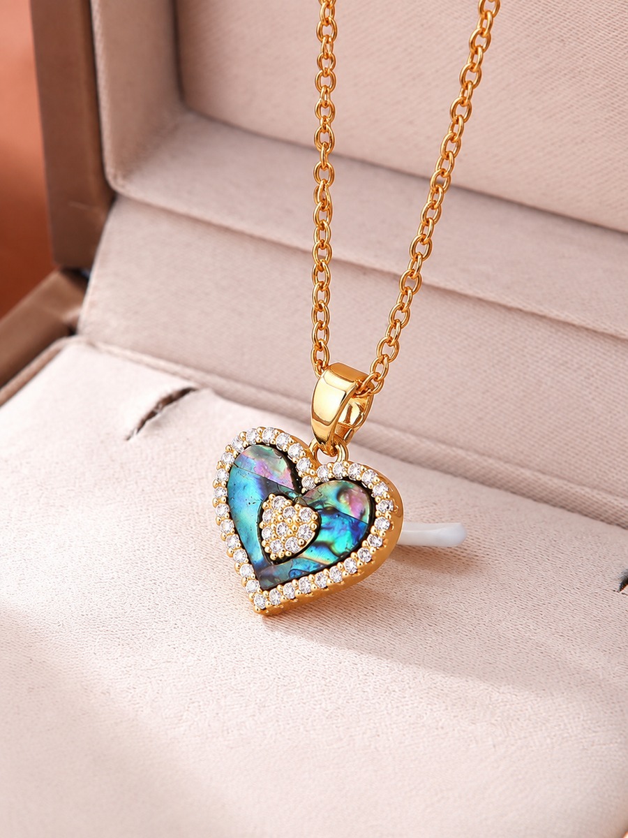 Abalone Heart Necklace