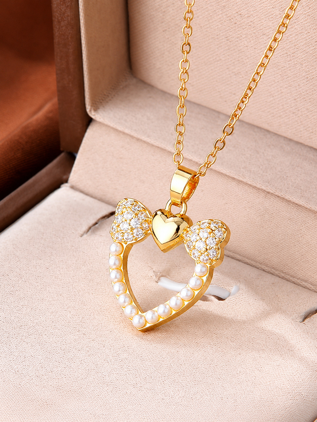 Mickey Heart Pendant Necklace