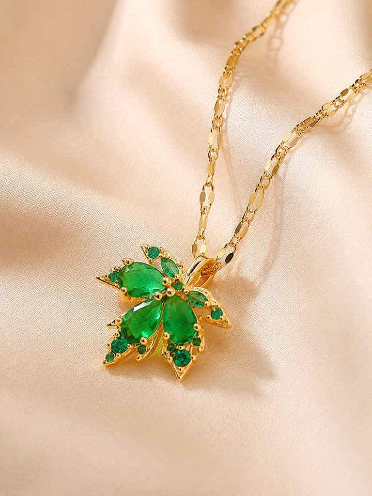 Green Flower Necklace