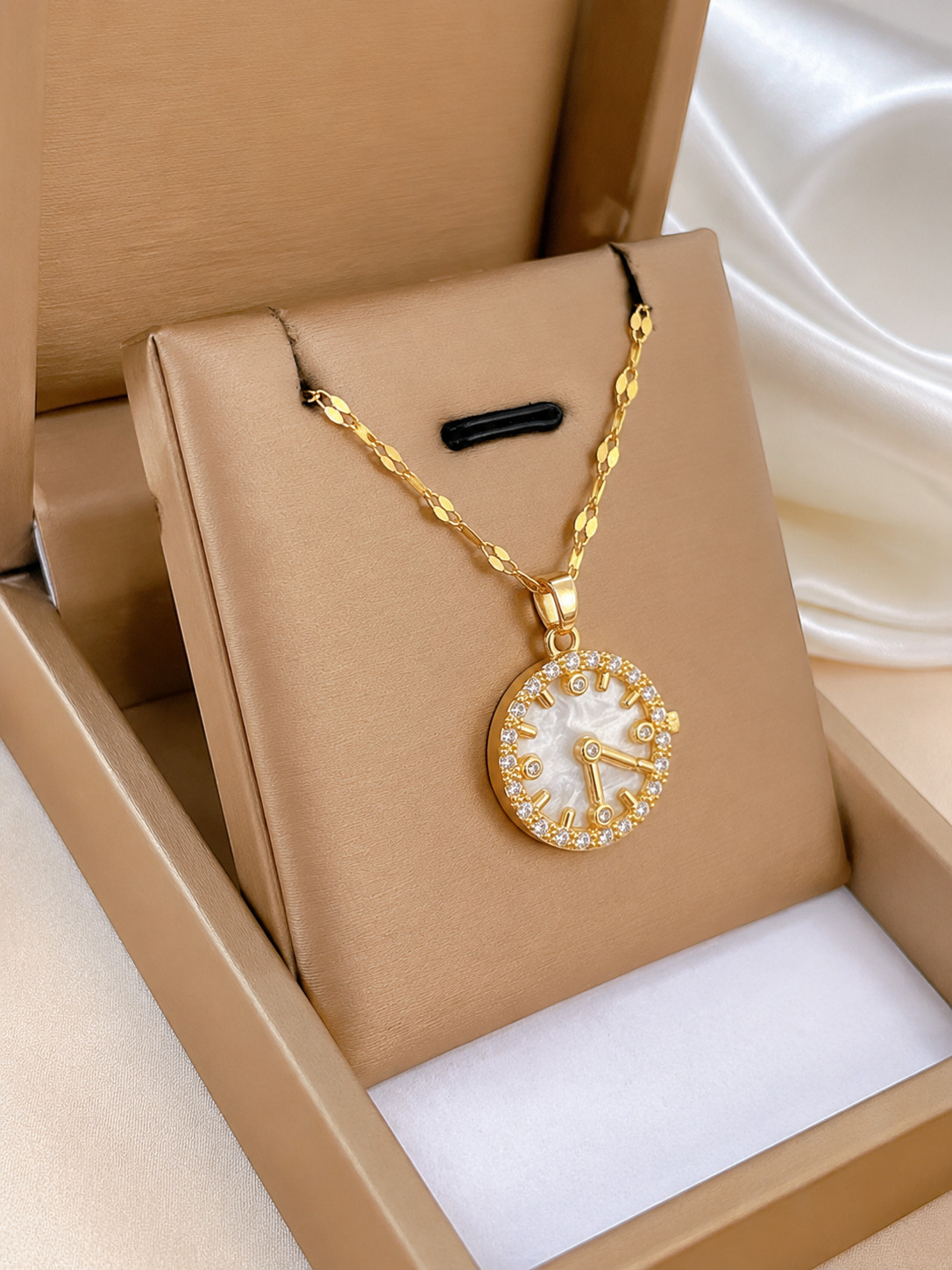 Star Circle Crescent Necklace