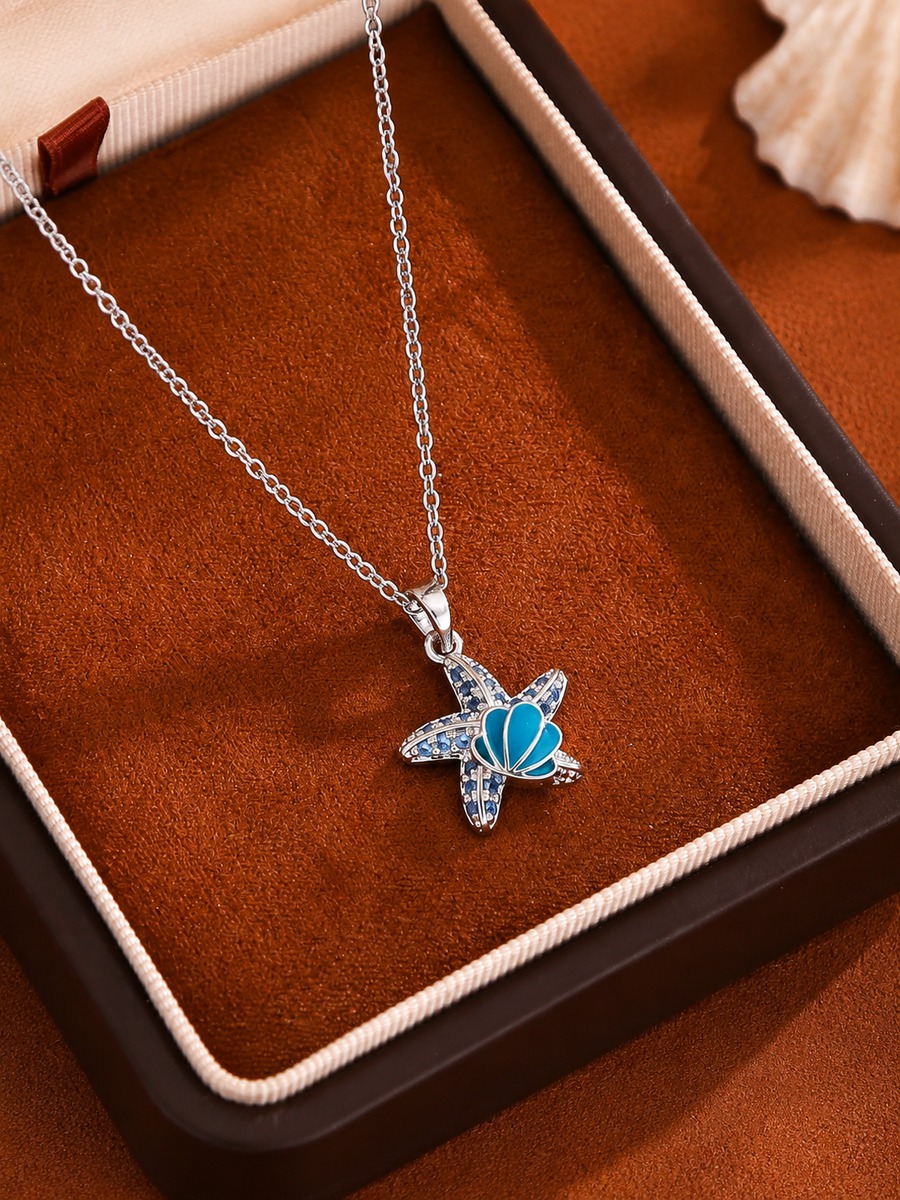 Oceanic Starfish Charm Necklace
