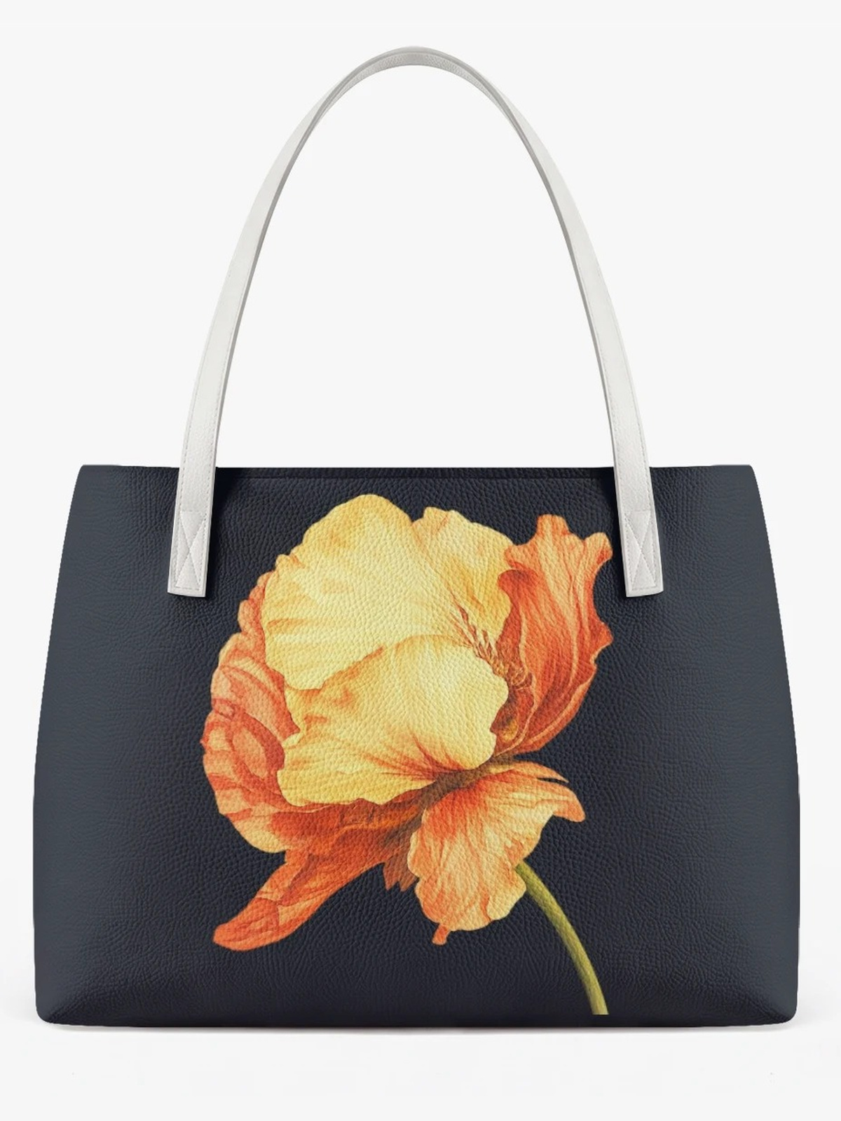 Black Printed Tote 