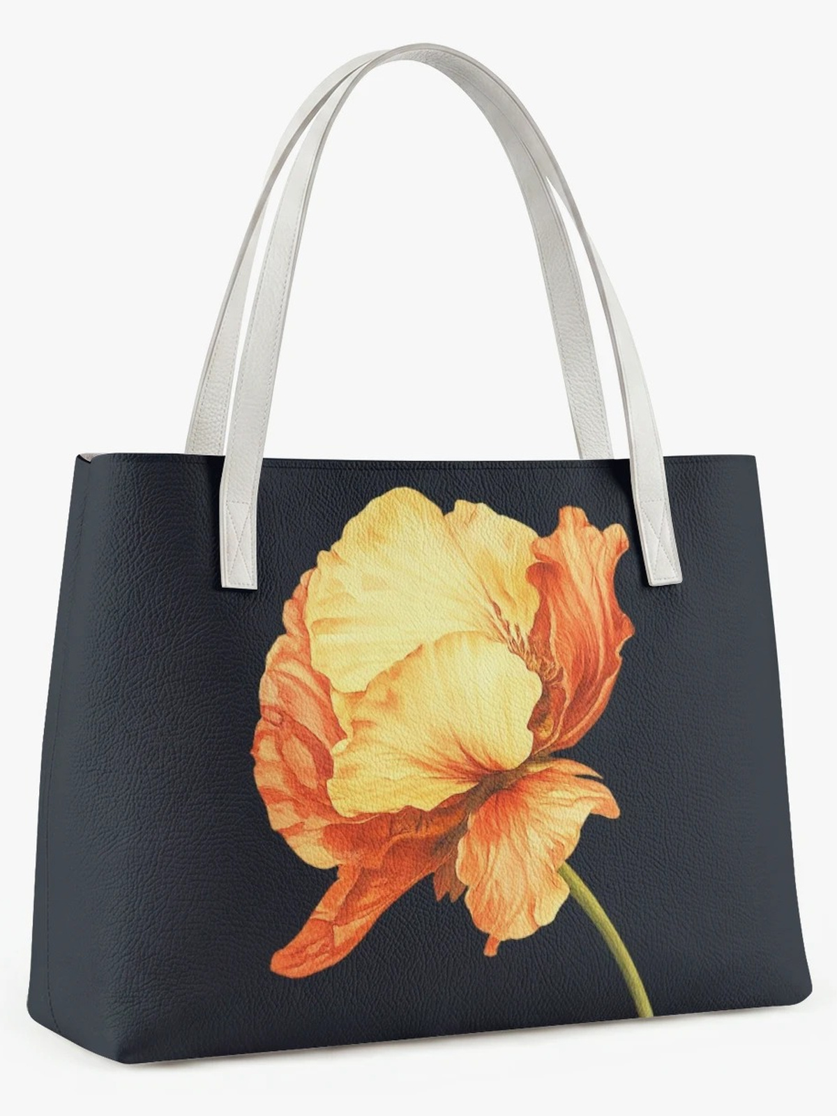 Black Printed Tote 