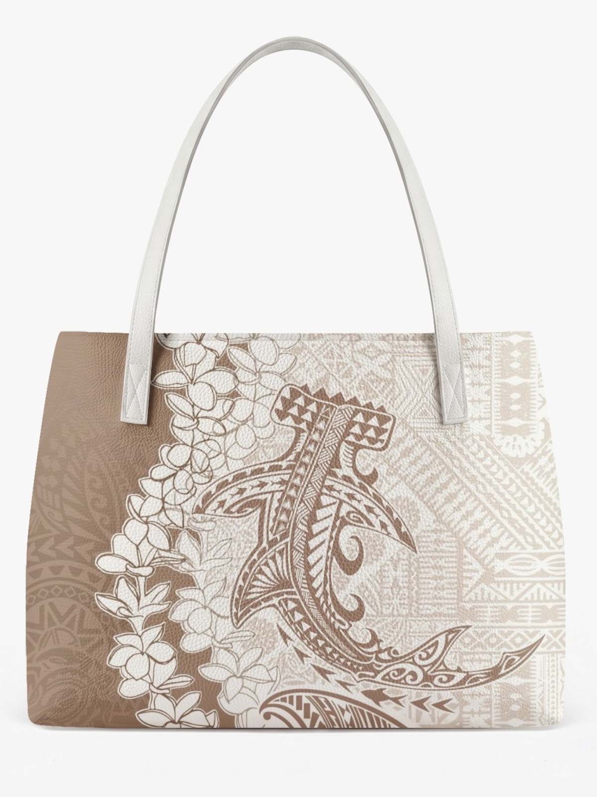 Khaki Printed Tote 