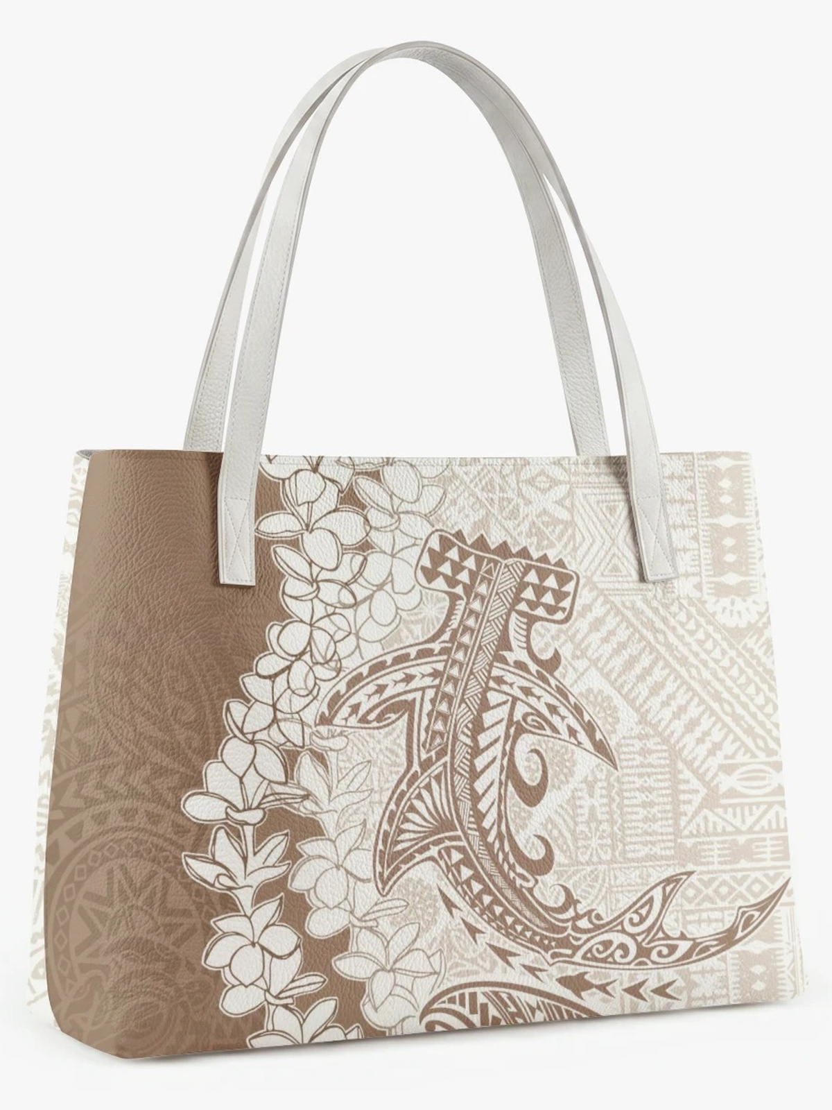 Khaki Printed Tote 
