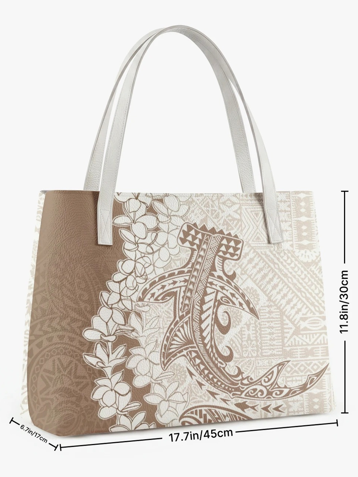 Khaki Printed Tote 