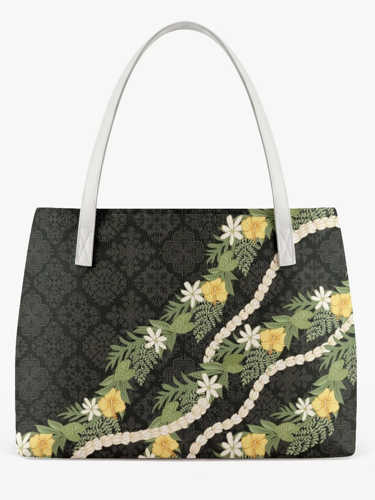 Black Embroidered Shoulder Bag 