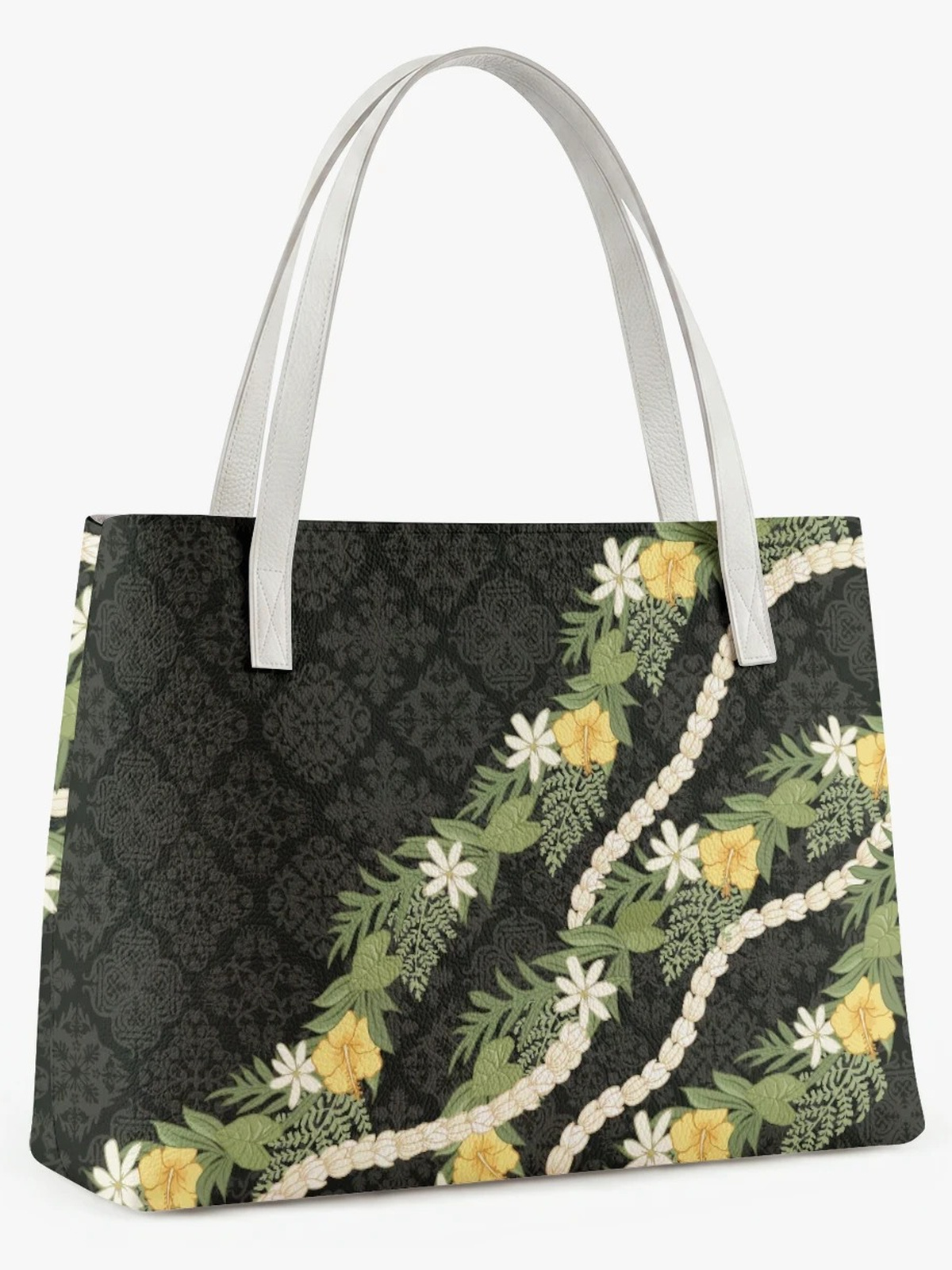 Black Embroidered Shoulder Bag 