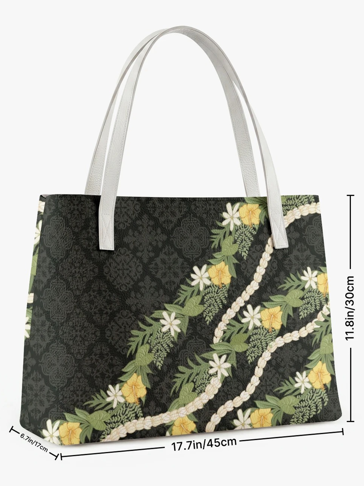 Black Embroidered Shoulder Bag 