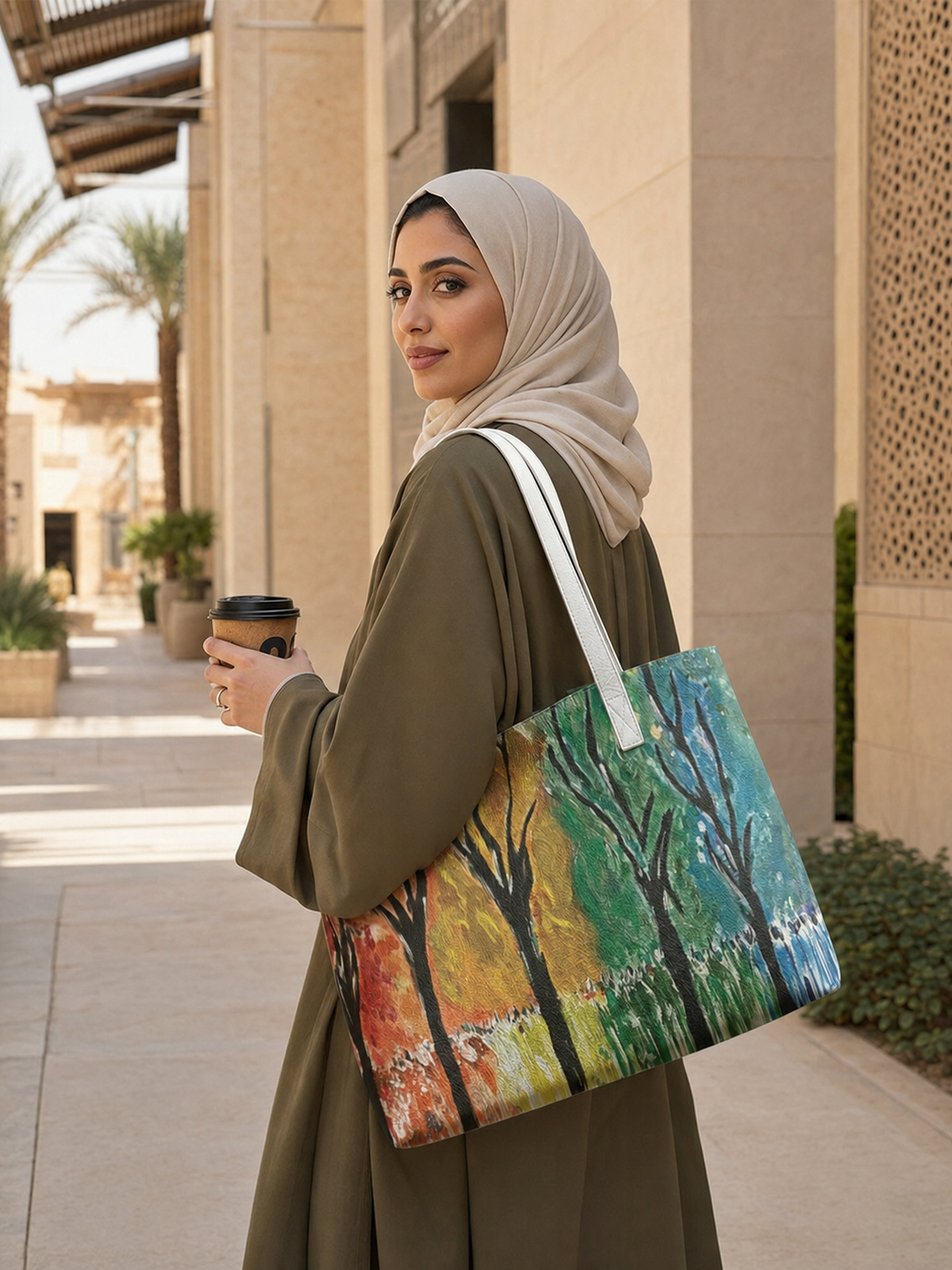 Multi Printed Tote 