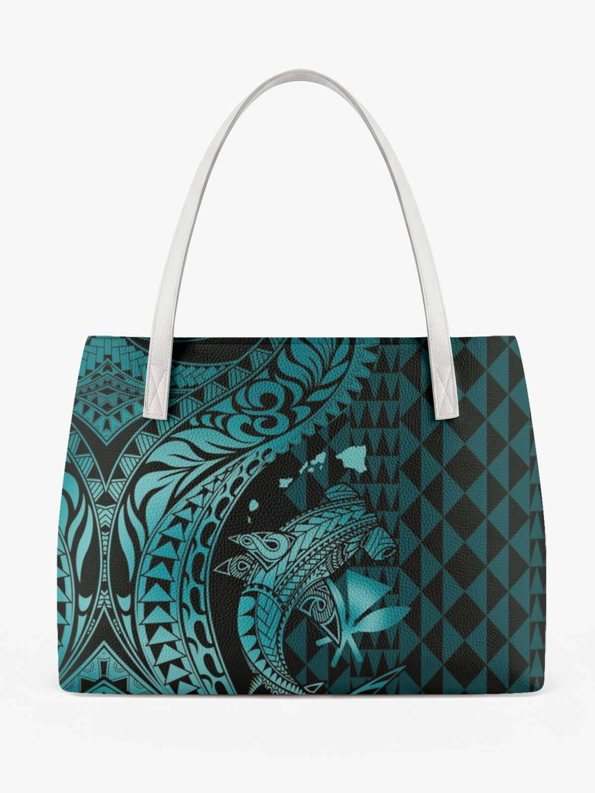 Turquoise Printed Shoulder Bag