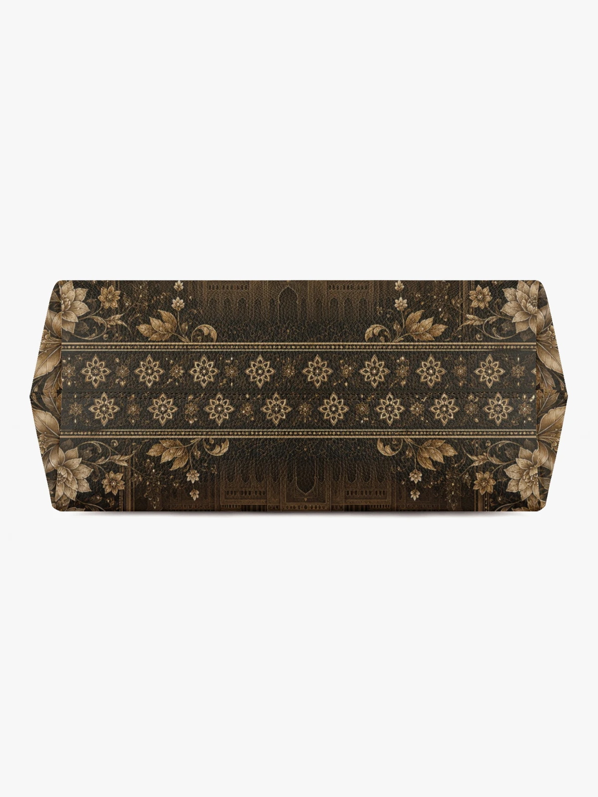 Brown Printed Tote 