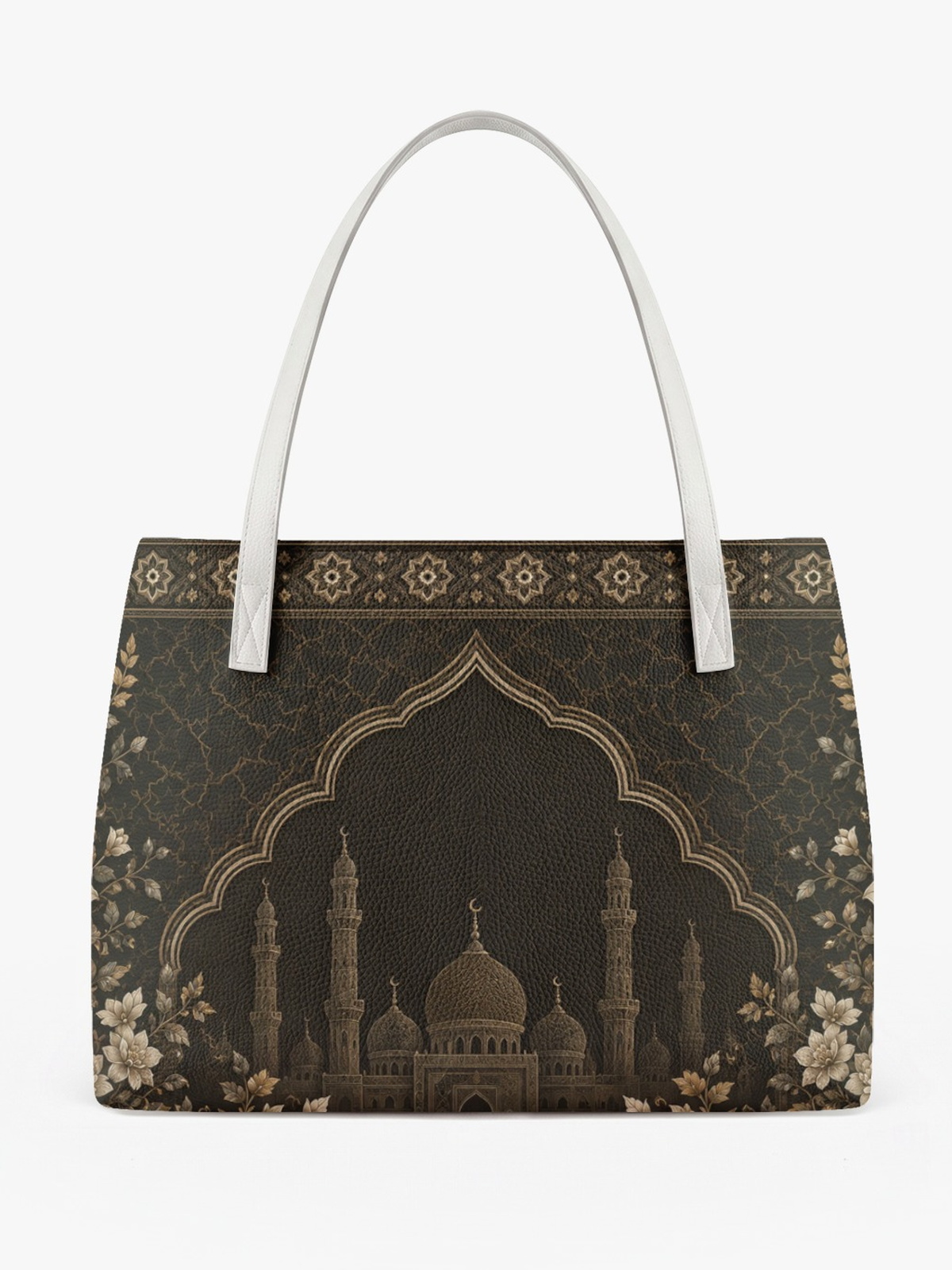 Black Printed Tote 