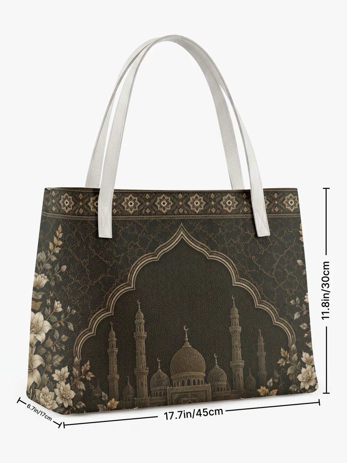 Black Printed Tote 