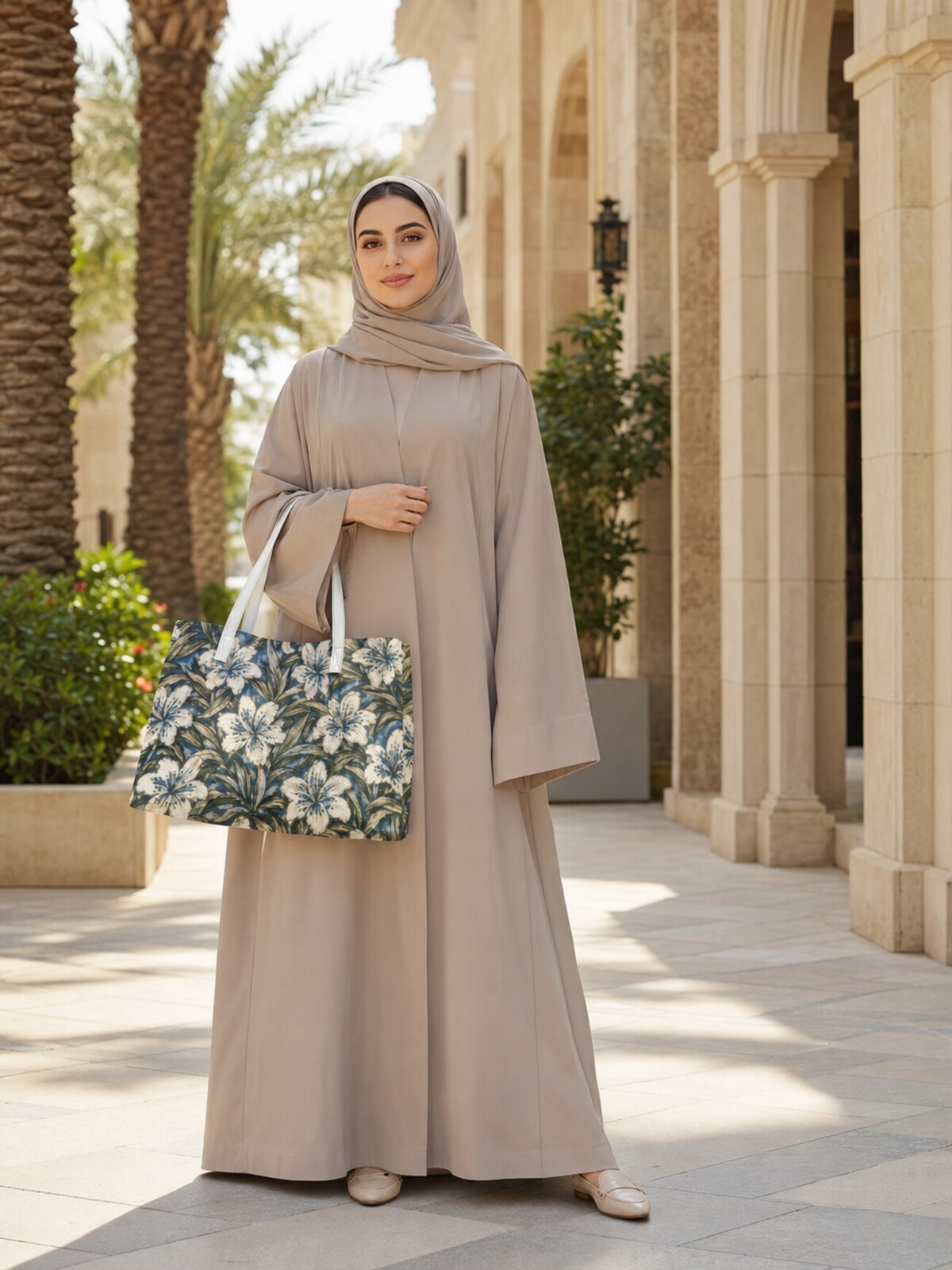 حقيبة كتف مطبوعة متعددة الألوان