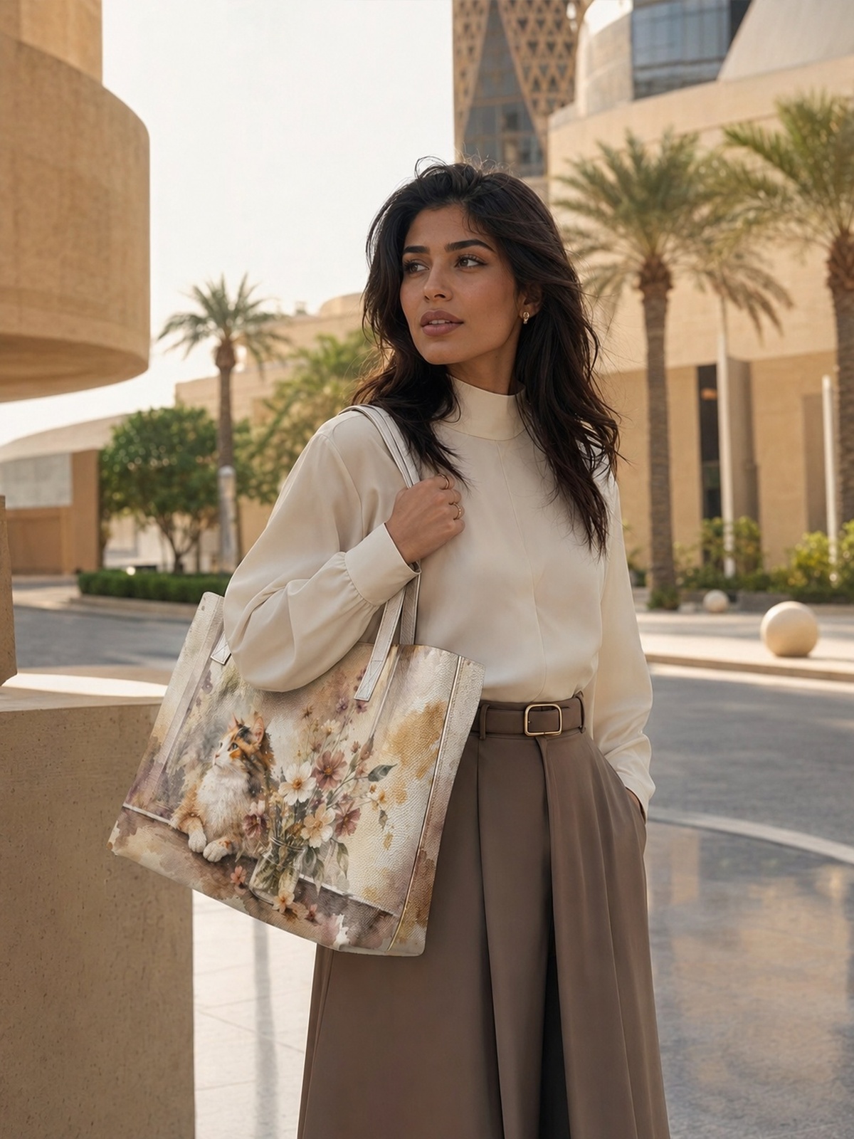 Multi Printed Tote 