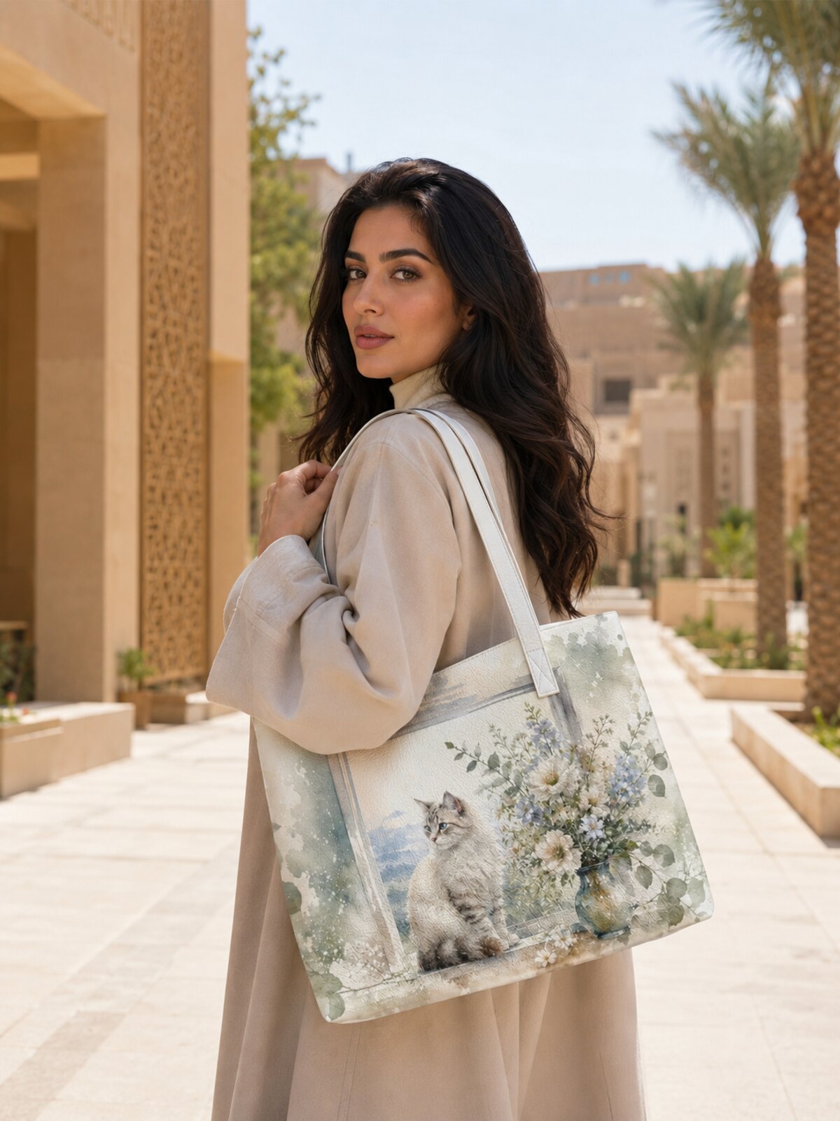 Multi Printed Tote 