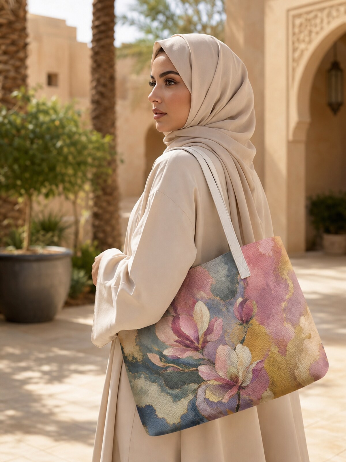 Multi Printed Tote 