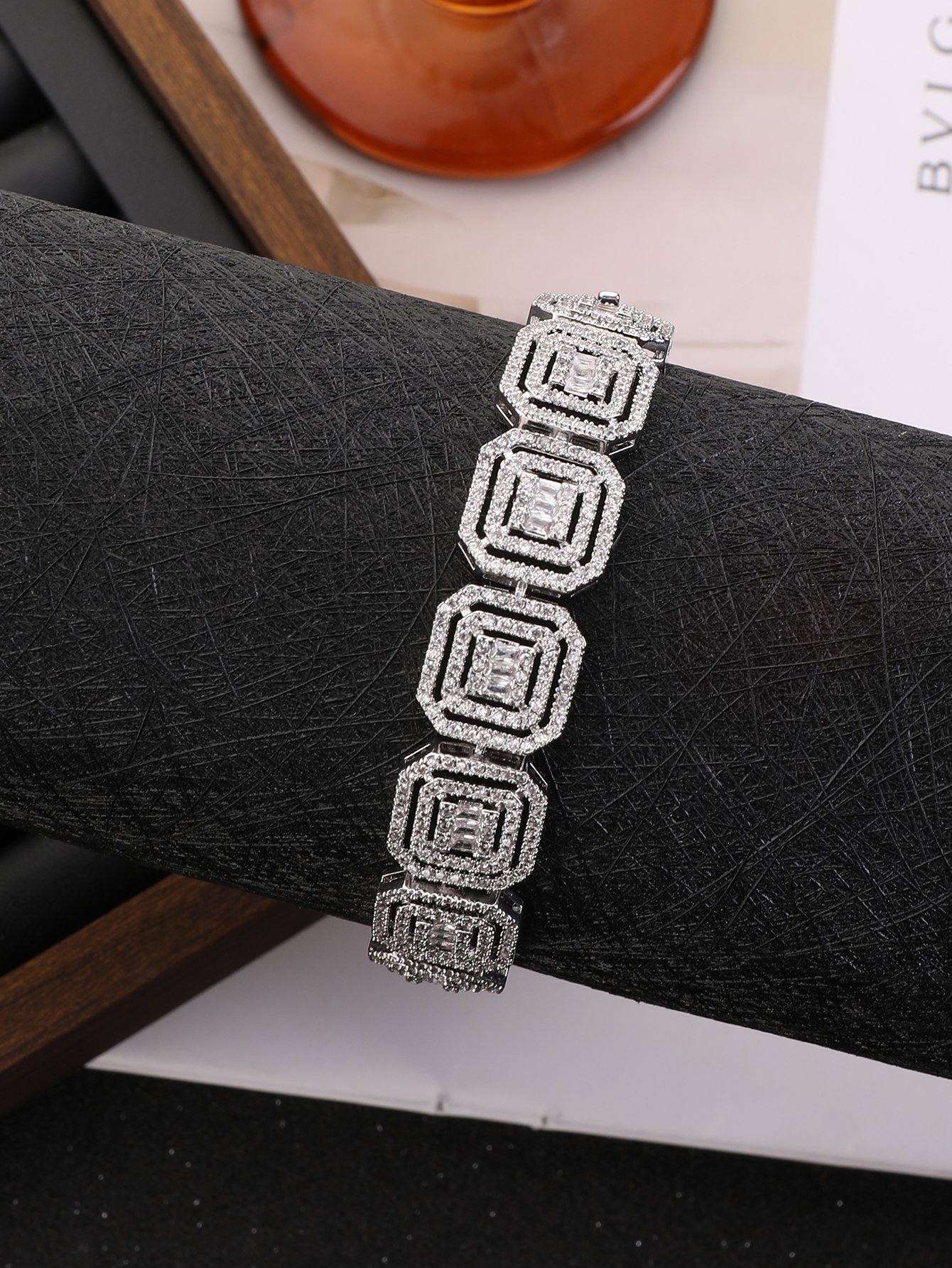 Silver Solid Link Bracelet