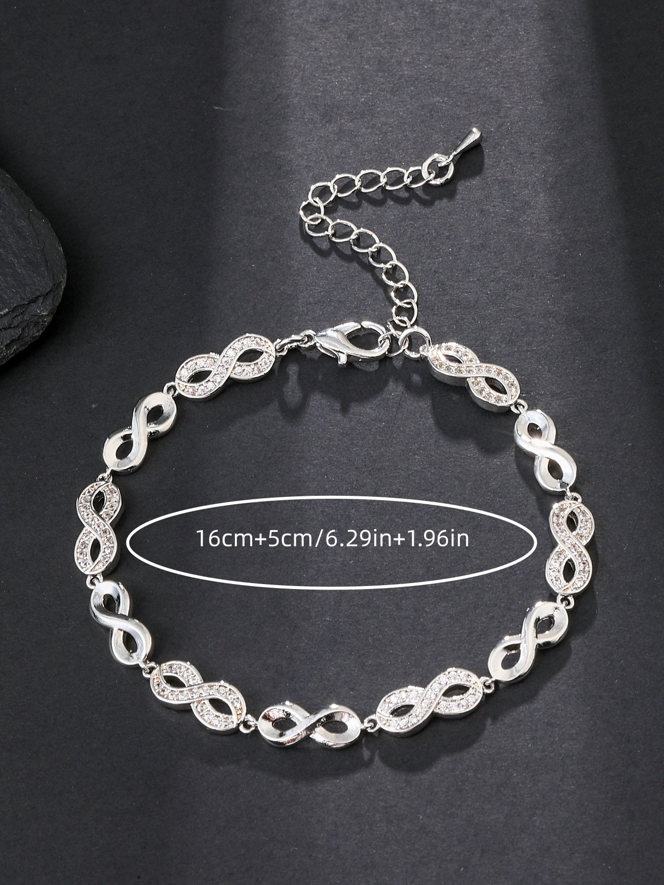 Silver Solid Link Bracelet