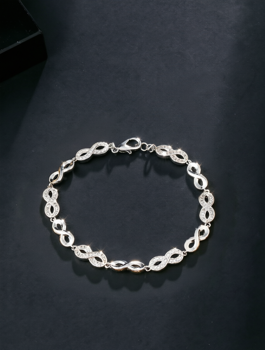 Silver Solid Link Bracelet