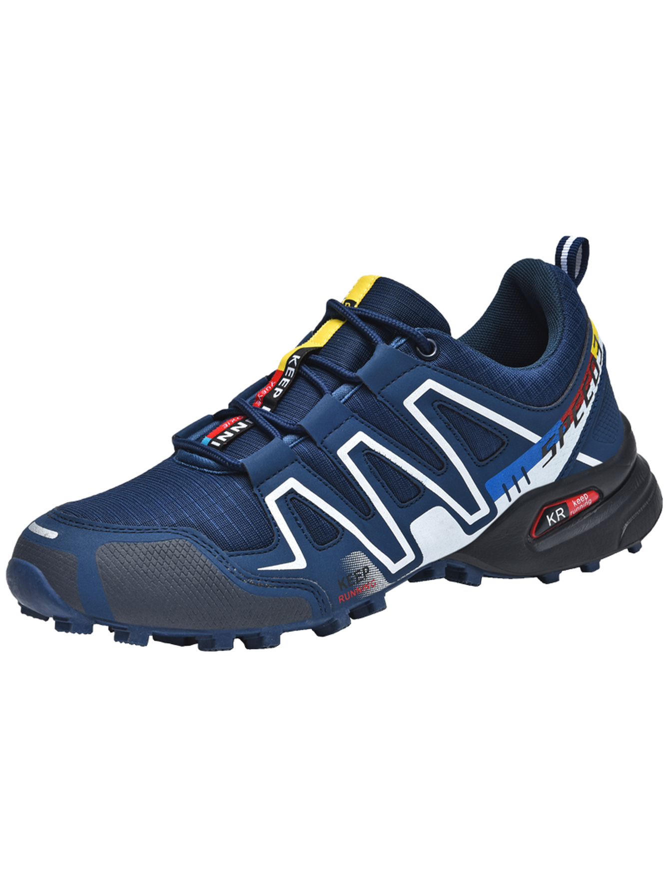 Men Navy Blue Trail Running Shoes