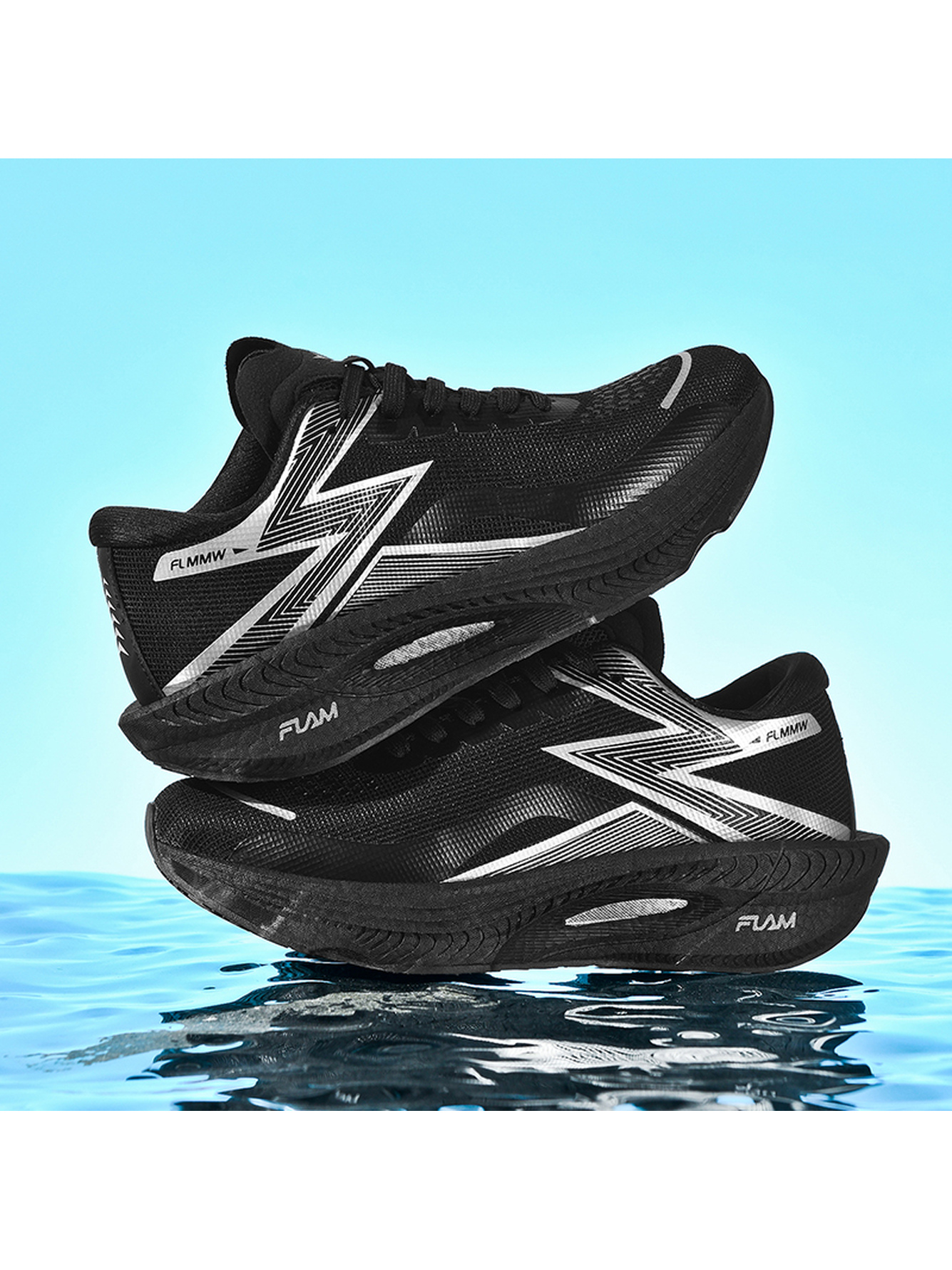 Men Black Agile Running Sneakers