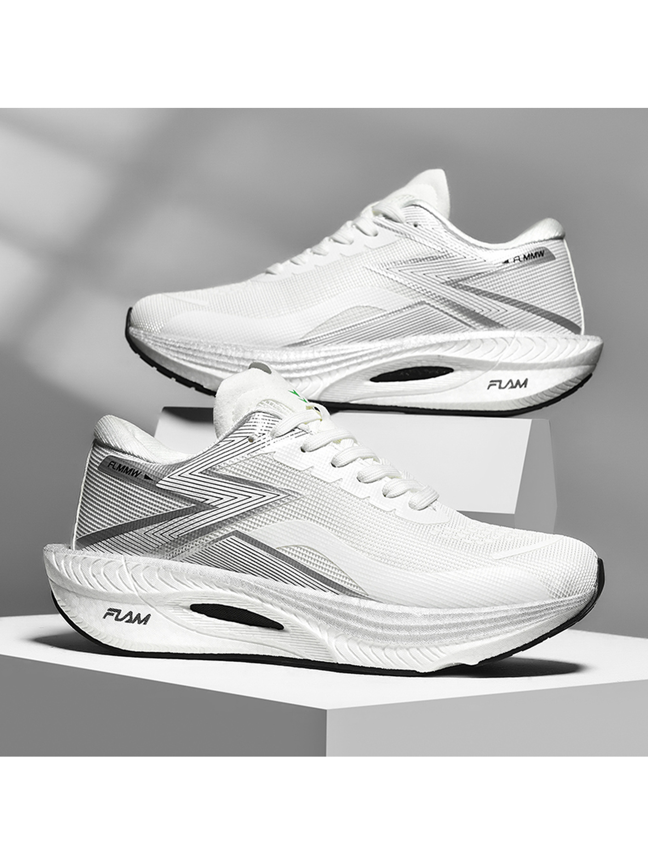 Men White Running Sneakers