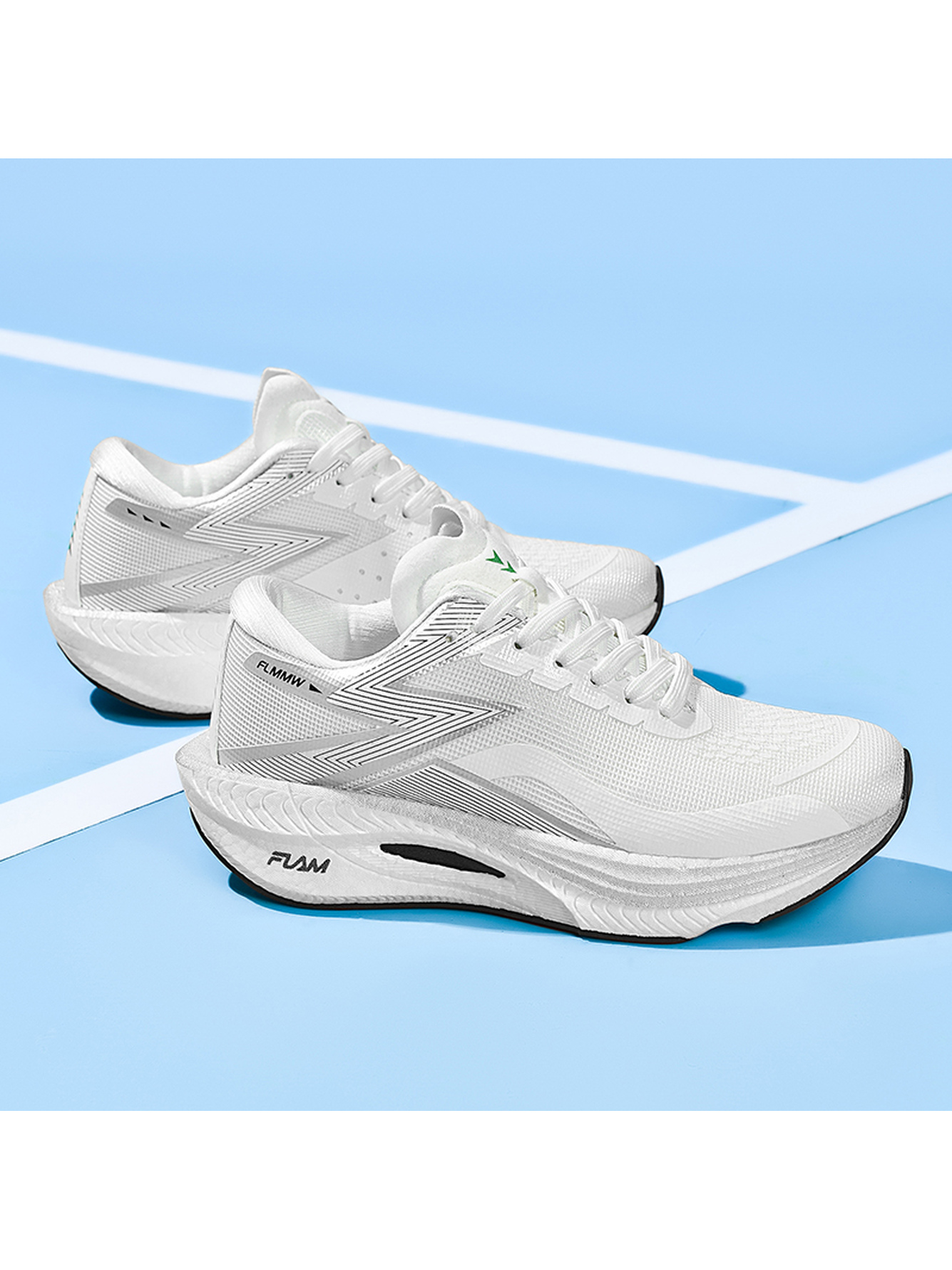 Men White Running Sneakers