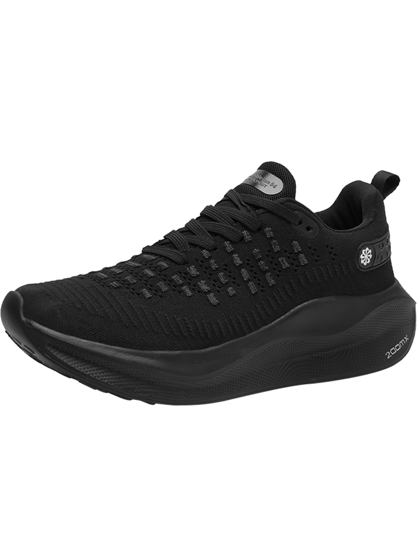Men Black Lightweight Running Sports Shoes