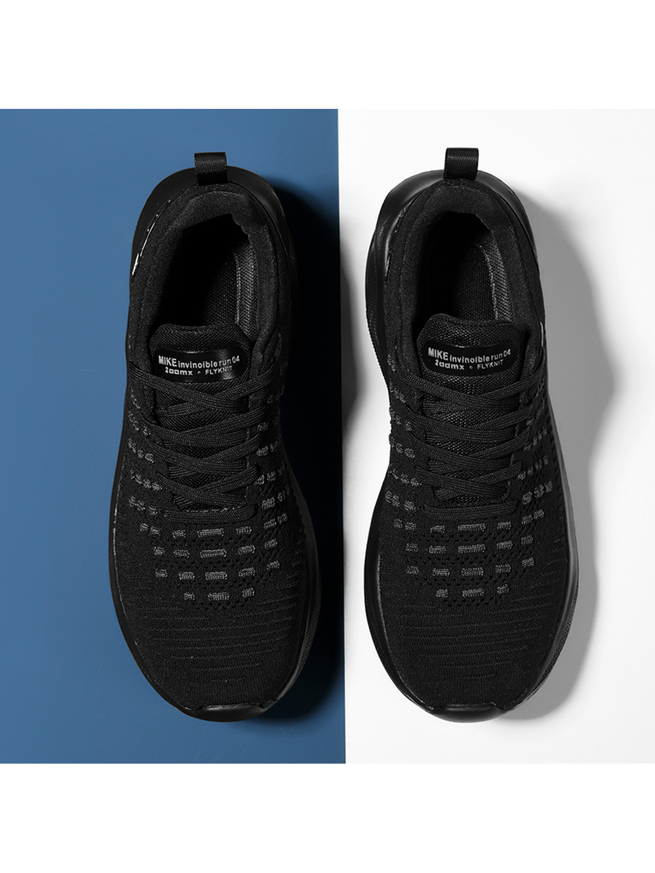 Men Black Lightweight Running Sports Shoes